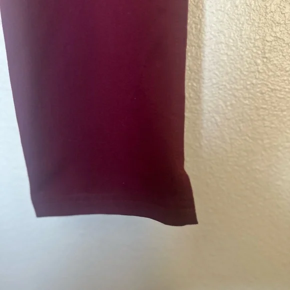 Figs Women’s Burgundy High Waisted Scrub Pants - Picture 9 of 11